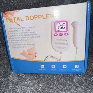 Fetal Doppler with Gel and Batteries - White